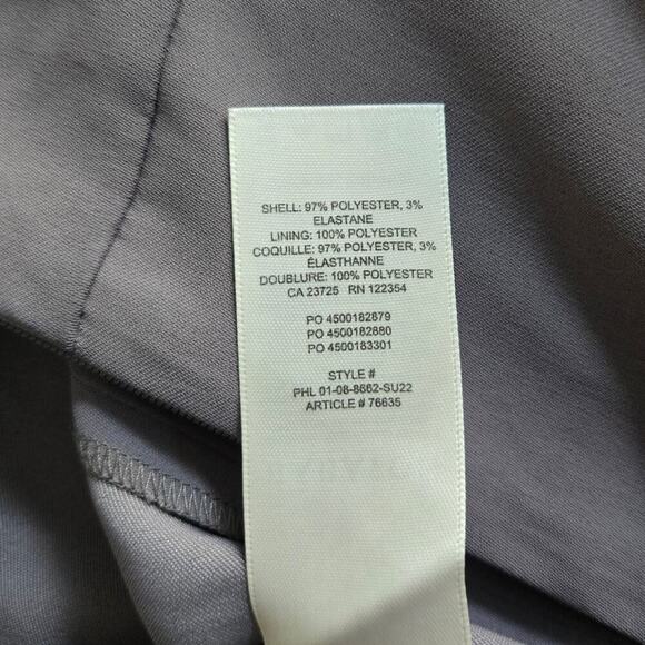 NWT Babaton 90s Slit Dress Pewter Grey Size 8 - Picture 6 of 6